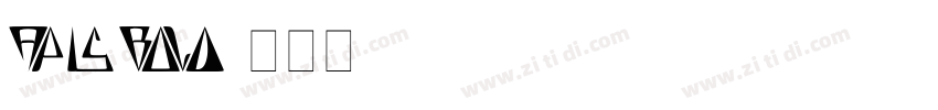 Apis BoLd字体转换